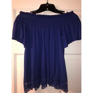 Blue Altar’d State off-the-shoulder shirt